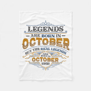 Legendes worden geboren in oktober 1992 Dames verj Fleece Deken