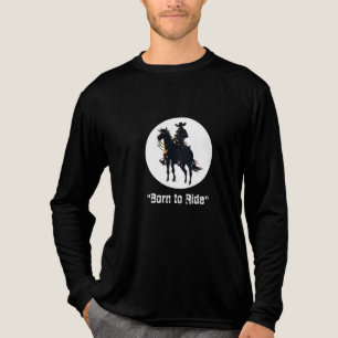 "Legendes worden in het zadel geboren" Tri-Blend Shirt