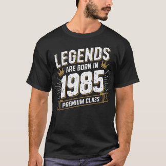 Legends Are Born in 1985 - Premium Verjaardagscade T-shirt