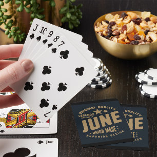 Legends Are Born in June Originele Kwaliteit Pokerkaarten