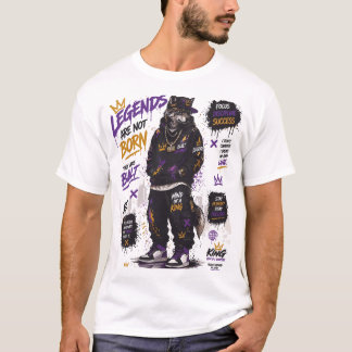 Legends Are Not Born Citation T-Shirt Streetwear