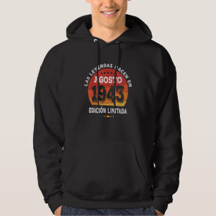 Legends geboren in augustus 1943 79e verjaardag 79 hoodie