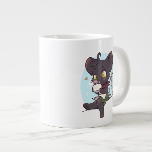 Legends & Lattes Thimble Chibi-Mok Extra Grote Beker (Voorkant rechts)