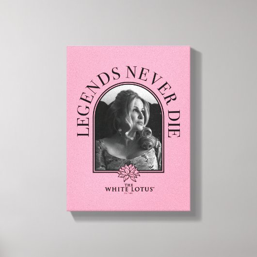 Legends Never Die - De Witte Lotus Canvas Afdruk (Voorkant)
