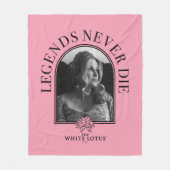 Legends Never Die - De Witte Lotus Fleece Deken (Voorkant)