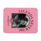 Legends Never Die - De Witte Lotus Magneet (Horizontaal)