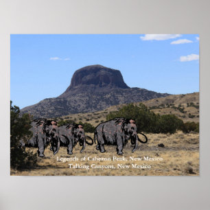 Legends of Cabezon Peak, Nouveau-Mexique Poster