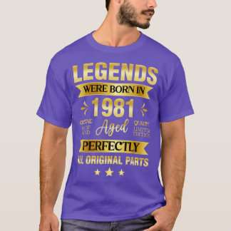 Legends werd geboren in 1981 t-shirt