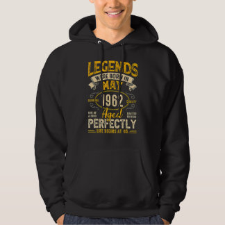 Legends werd geboren in april 1962 60e verjaardag  hoodie