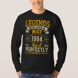 Legends werd geboren in april 1964 58e verjaardag t-shirt