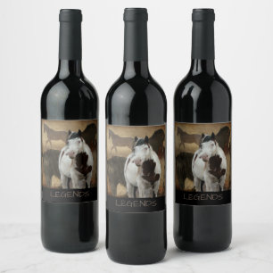 Legends Wine Labels Wijn Etiket