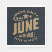 Legends zijn geboren in juni originele kwaliteit servet (Voorkant)