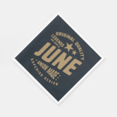 Legends zijn geboren in juni originele kwaliteit servet (Hoek)