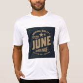 Legends zijn geboren in juni originele kwaliteit t-shirt (Voorkant)