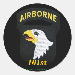 Leger 101e Luchtlandingsdivisie Veteranen Vets Sti Ronde Sticker