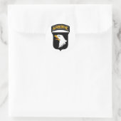 Leger 101ste luchtmacht ronde sticker (Tas)
