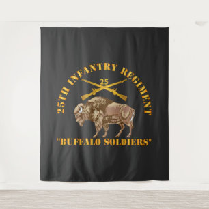 Leger - 25e infanterieregime - buffelsoldaten wandkleed
