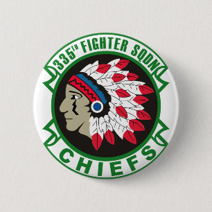 Leger 335th Fighter Squadron Insignia Ronde Button 5,7 Cm