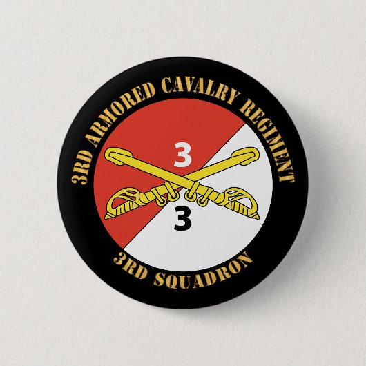 Leger - 3e eskader - 3e pantsercavalerieregiment ronde button 5,7 cm (Voorkant)