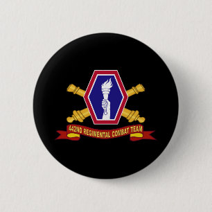 Leger - 442nd Infantry Regimental Combat Team w Ar Ronde Button 5,7 Cm