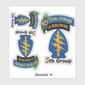 Leger 5e speciale troepengroep SFG contour sticker (Vel)