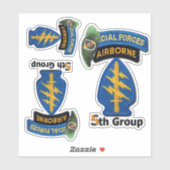 Leger 5e speciale troepengroep SFG contour sticker (Vel)