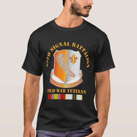 Leger - 69e signaalbataljon met COLD SVC T-shirt (Voorkant)