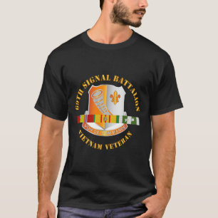 Leger - 69e signaalbataljon - Vietnam veteraan w V T-shirt