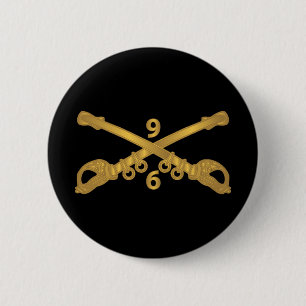 Leger - 6e Squadron, 9e Cavalerie Branch wo Txt Ronde Button 5,7 Cm