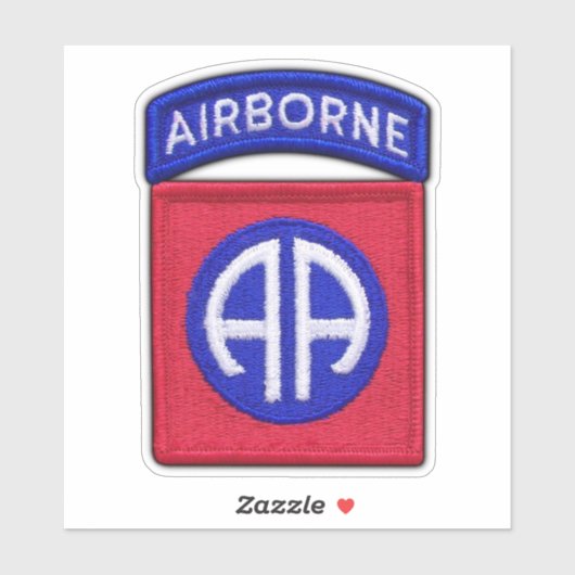 Leger 82e ABN DIV Fort Bragg Contour Sticker (Vel)