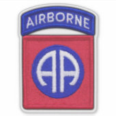 Leger 82e ABN DIV Fort Bragg Contour Sticker (Voorkant)