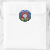 Leger 82e Luchtlandingsdivisie veteranen Vietnam v Ronde Sticker (Tas)