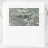 Leger ACU Camouflage  Rechthoekige Sticker (Tas)