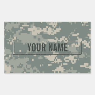 Leger ACU Camouflage Rechthoekige Sticker