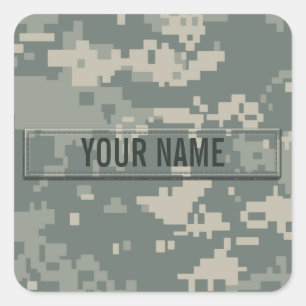 Leger ACU Camouflage  Vierkante Sticker