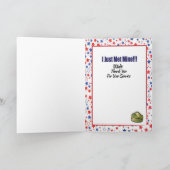 Leger Bedankkaart voor Hem Kaart (Binnen)