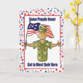 Leger Bedankkaart voor Hem Kaart (Gele Bloem)