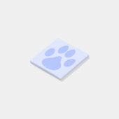 Léger bleu mou animal Pawprint 3x3 Post-it Notes (Incliné)