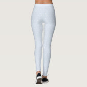Léger bleu Polka Dot Leggings pour femmes (Dos)