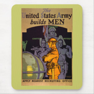 Leger bouwt MANNEN Muismat