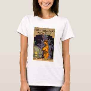 Leger bouwt MANNEN T-shirt