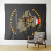 Leger - Buffelsoldaten in Irak - Cavalrymen Wandkleed (In Situ (horizontaal))