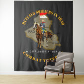 Leger - Buffelsoldaten in Irak - Cavalrymen Wandkleed (In situ)