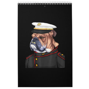 Leger Bulldog Milmed Dog Papa Mam Gift Kalender