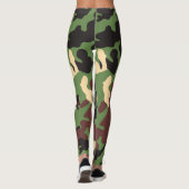 Leger camoflag leggings (Achterkant)