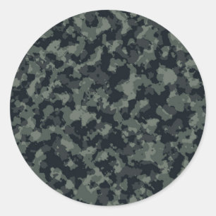 Leger Camouflage Camo Design Ronde Sticker