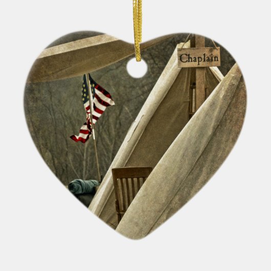 Leger Chaplain Keramisch Ornament (Voorkant)