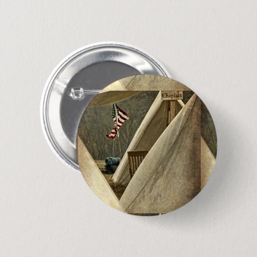 Leger Chaplain Ronde Button 5,7 Cm (Voorkant /achterkant)