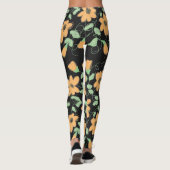 Léger Citrouille Orange et Leggings noirs (Dos)