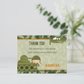 Leger Dank u Kaarten Gepersonaliseerd (Militair) (Staand voorkant)